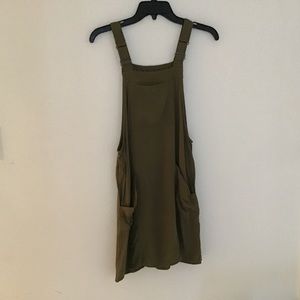 Dark green coveralls